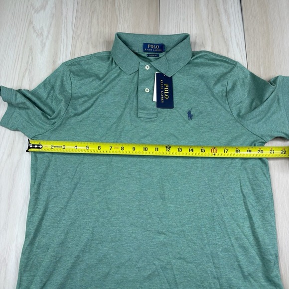 NWT Polo Ralph Lauren Cotton Polo Shirt Classic Fit Mens Size M Medium Green - Picture 9 of 16